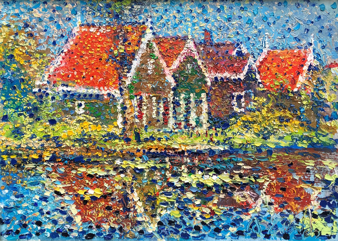 Houses on the shore, 2019